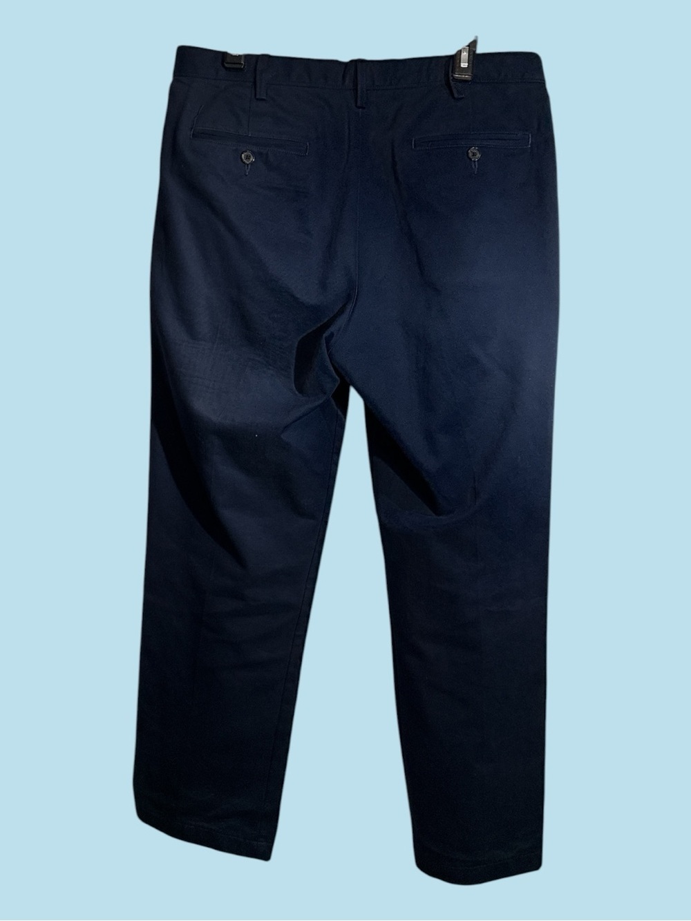 Lands’ End Traditional Fit Plain Navy Color Chino Pants 34 x 28 - Picture 3 of 7